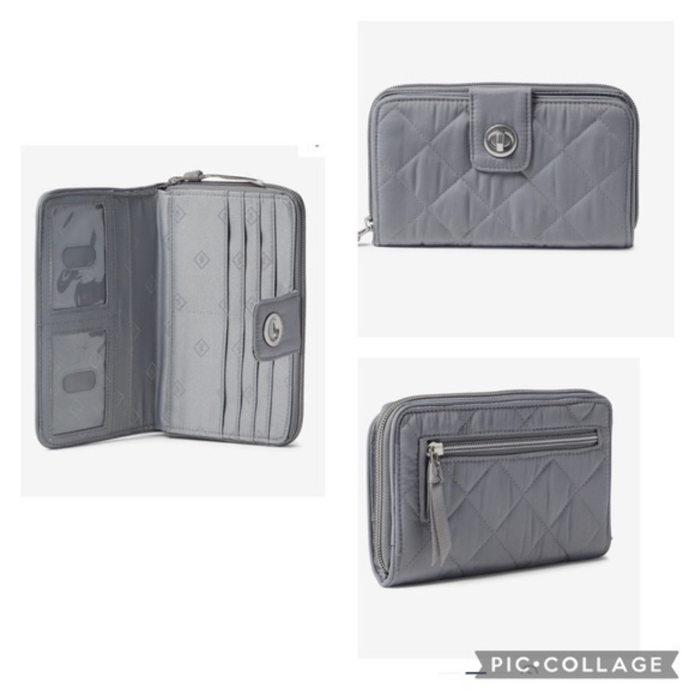 Vera Bradley Twill  turnlock wallet